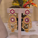 Fusion Pachi Kundan Necklace Set