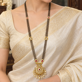 Antique Kundan 36 Inch Long Mangalsutra