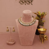 plane antique kundan necklace set