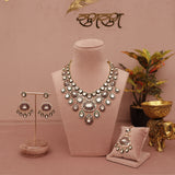 Premium Polki MeenaKari Kundan Necklace Set