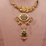 Antique Fusion Kundan Necklace Set