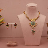 Antique Fusion Kundan Necklace Set