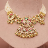 Pachhi Kundan Antique Necklace Set