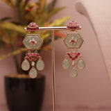 Fusion Sapphire Kundan Necklace Set