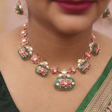 fancy designer kundan necklace set