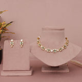 Premium Moissanite Kundan Necklace Set