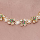 Premium Moissanite Kundan Necklace Set