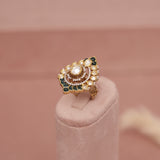 Kundan Finger Ring