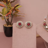 Premium Moissanite Kundan Necklace Set