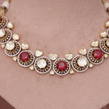 Premium Moissanite Kundan Necklace Set
