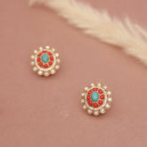 Premium Polki Kundan Studs Earring