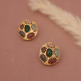 Premium Polki Kundan Studs Earring