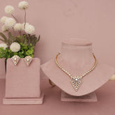 Premium Moissanite Kundan Necklace Set