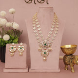 Premium Moissanite Kundan Necklace Set