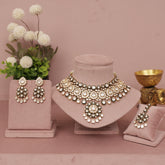 Premium Moissanite Kundan Necklace Set