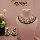 Moissanite Kundan Bridal Necklace Set