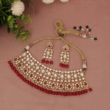 Moissanite Kundan Necklace Set