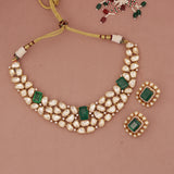 Moissanite Kundan Necklace Set