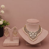Premium Polki Kundan Necklace Set
