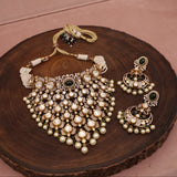 premium polki kundan necklace