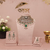 Premium Polki Kundan Necklace Set