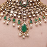 Premium Polki Kundan Necklace Set
