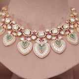 Premium Kundan MOP Necklace Set
