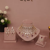 Premium Polki Kundan bridle Necklace Set