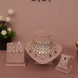 Premium Polki Kundan bridle Necklace Set
