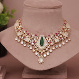 Premium Kundan MOP Necklace Set