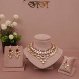 Premium Polki Kundan Necklace Set