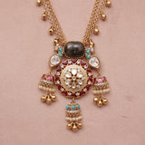 Premium Kundan Lariet Necklace Set