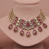 Premium Polki Kundan Necklace Set