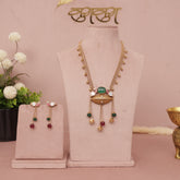 Antique Kundan Lariat Necklace Set