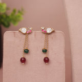 Antique Kundan Lariat Necklace Set