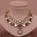 Premium Polki Kundan Necklace Set