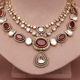 Premium Polki Kundan Necklace Set