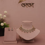 Premium Polki Kundan Necklace Set