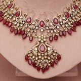 Premium Polki Kundan Necklace Set