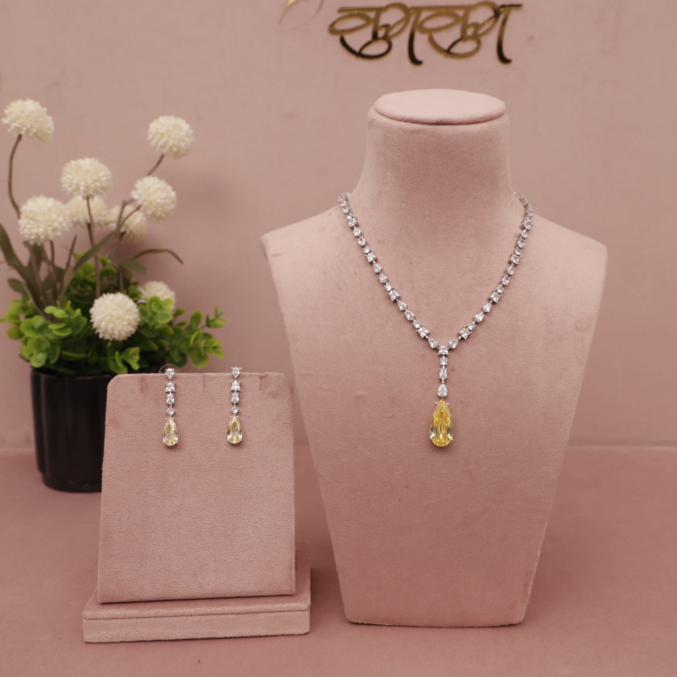 diamond drop necklace