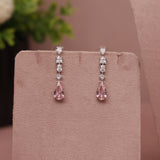 CZ Diamond Pink Necklace
