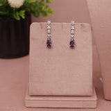 CZ Diamond Purple Necklace