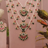 Pachhi Kundan Layer Necklace Set