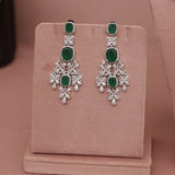 American Diamond Emerald Green Necklase Set