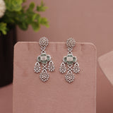 American Diamond Mint Green Necklase Set