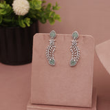 American Diamond Mint Green Necklase Set