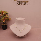 Diamond Drop Western Necklace