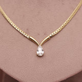 Diamond Drop Western Necklace