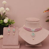 American Diamond Modern Necklase Set