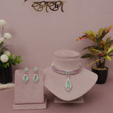 American Diamond Modern Necklase Set